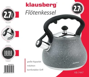 Klausberg Czajnik z gwizdkiem 2,7l kb-7447 KB-7447 Kinghoff - Czajniki na gaz - miniaturka - grafika 2