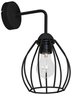 Lampy ścienne - Decoland Kinkiet STAR 1xE27/60W/230V czarna - miniaturka - grafika 1