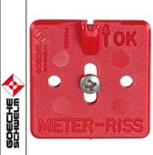 Sprzęt geodezyjny - GOECKE Tarcza z reperem pod łate 40x40mm 13E-3 - miniaturka - grafika 1