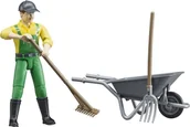 Figurki dla dzieci - Bruder 62610 Figurka rolnika z akcesoriami - miniaturka - grafika 1