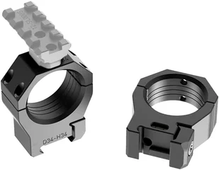 Audere we dare Montaż Audere PSR dwuczęściowy 34/28 gen 3 czarny 657-006 - Lunety i akcesoria - miniaturka - grafika 2