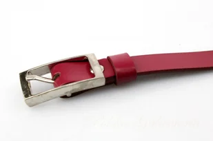 Complex Pasek Damski Skórzany Gładki (PL) 20 mm FUKSJA Wąski - Paski - miniaturka - grafika 3