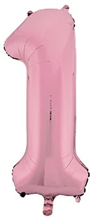 Unique Party Supplies Unique impreza Supplies 86,4 cm Giant folia Baby Pink Numer 1 balon 54453 - Baby shower i roczek Unique Party Supplies Unique impreza Supplies 86,4 cm Giant folia Baby Pink Numer 1 balon 54453 - Baby shower i roczek - miniaturka - grafika 1