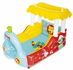 Bestway Bestway 93537 FISHER PRICE DMUCHANY POCIĄG Z PIŁKAMI - Place zabaw - miniaturka - grafika 4