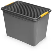 Pudła i pojemniki do przechowywania - ORPLAST Pojemnik z Pokrywką SolidStoreBox 80L na Kółkach - miniaturka - grafika 1
