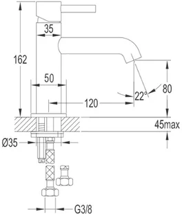 Omnires Y1210NBL - Baterie umywalkowe - miniaturka - grafika 2