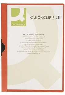 Q-Connect Skoroszyt z metalowym klipsem, PP, A4, czerwony KF00461 - Teczki i skoroszyty - miniaturka - grafika 4