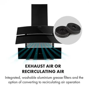 Klarstein CGCH5-Antonia60-BK - Okapy kuchenne - miniaturka - grafika 3