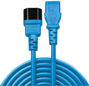 Lindy Lindy 30471 Przedłużacz zasilający IEC C14 IEC C13 niebieski 1m LY-30471 - Przewody elektryczne - miniaturka - grafika 2