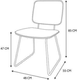 Intesi Krzesło Adele VIC szare - Krzesła - miniaturka - grafika 2