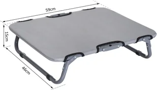 PawHut Leżanka dla psa Legowisko Łóżko Miejsce do spania dla kota składana szara - Legowiska dla psów - miniaturka - grafika 2