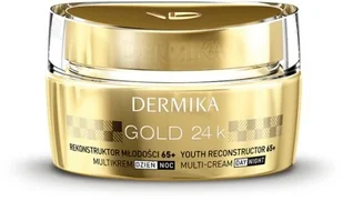 Dermika Gold 24k Luksusowy MultiKrem 65+ na dzień i noc 50ml - Kremy do twarzy - miniaturka - grafika 2