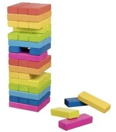 Goki Wieża z klocków - kolorowa gra rodzinna 56820 - Zabawki interaktywne dla dzieci - miniaturka - grafika 3