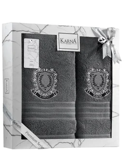 Ręcznik bawełniany frotte PAMES/3663/dark grey 50x90+70x140 kpl. R.3663 DARK GREY - Ręczniki - miniaturka - grafika 3