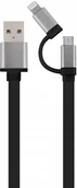 Kable USB - Kabel Usb 2.0 combo 2w1 (Lightning, micro Usb) 1m - miniaturka - grafika 1