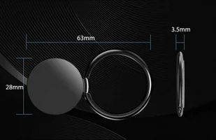 Braders Uchwyt do telefonu Magnetic Phone Ring Black - Pozostałe akcesoria do telefonów - miniaturka - grafika 3