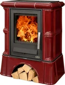 Piece wolnostojące - ABX Piec kaflowy Abx Bavaria K Z Wymiennikiem Wodnym Kaflowy Cokół Bordo - miniaturka - grafika 1