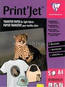 Papier do drukarek - Clairefontaine Papier termotransferowy na koszulki ciemne A4/1 SZT - miniaturka - grafika 1