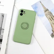 Etui i futerały do telefonów - Beline Beline Etui Silicone Ring iPhone 12 mini green apple - miniaturka - grafika 1