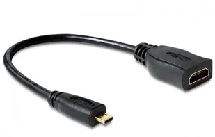 Delock Kabel HDMI 65391 - 0.23 m, micro HDMI (D) - HDMI (A), męskie - żeńskie - Kable komputerowe i do monitorów - miniaturka - grafika 2