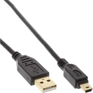 Kable USB - InLine Kabel USB USB A/Mini USB 5pin 1m Czarny 31810P - miniaturka - grafika 1