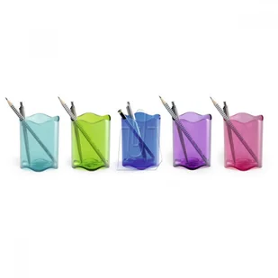 Durable Pojemnik na długopisy Trend przeźroczysty pomarańczowy 1701235009 - Przyborniki na biurko - miniaturka - grafika 2