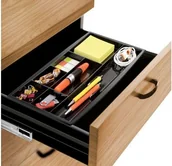 Półki na dokumenty - CEP Organizer do szuflad czarny CEP078 - miniaturka - grafika 1