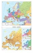 Atlasy i mapy - Europa mapa ścienna dwustronna polityczna - rozmieszczenie ludności 1:4 000 000 Nowa Era - miniaturka - grafika 1