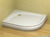 Brodziki prysznicowe - Radaway Patmos E 100x80 lewy 4P81155-03BL - miniaturka - grafika 1