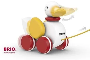 Brio Zabawka do ciąnięcia Kaczka, kolor biały 30323 - Zabawki interaktywne dla dzieci - miniaturka - grafika 5