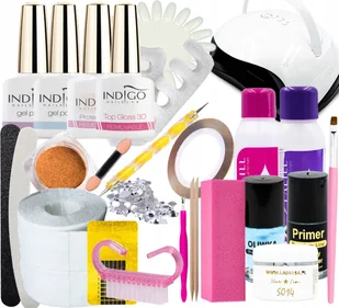 Polish Gel Indigo Milky Pink hybrydowy mleczny róż - Lakiery hybrydowe - miniaturka - grafika 2