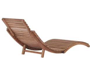 vidaXL Składany leżak, 175 x 50 x 55 cm, lite drewno tekowe - Leżaki ogrodowe - miniaturka - grafika 5