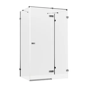 New Trendy EXK-3453 KABINA AVEXA GUNMETAL BRUSHED PROSTOKĄTNA PRZY$177CIENNA P 110x90x200 CZYSTE 6mm ACTIVE SHIELD - Kabiny prysznicowe - miniaturka - grafika 2