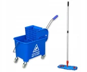Wózki serwisowe - Zestaw wózek do sprzątania S1 + mop. - miniaturka - grafika 1