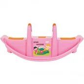 Zabawki na biegunach - Woopie WOOPIE Bujak Wieloosobowy STAR Huśtawka Równoważna Różowa 30883 - miniaturka - grafika 1