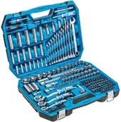 Zestawy narzędziowe - GTV Zestaw narzędzi 222szt. CrV 1/4" 3/8" 1/2" HT1R444 - miniaturka - grafika 1