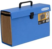 Teczki i skoroszyty - BANKERS BOX Bankers Box 9352201 Handifile teczka na dokumenty w formacie aktówki, 19 przegródek, niebieska 9352201 - miniaturka - grafika 1