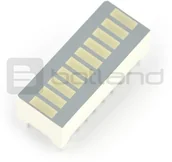 Podzespoły elektroniczne - Wyświetlacz LED linijka DC-10GWA - 10-segmentowy - zielony LED-08164 - miniaturka - grafika 1