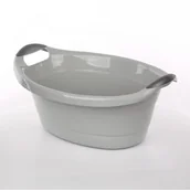 Inne artykuły do sprzątania - Miska / wanienka plastikowa Artgos owalna szara 14 l - miniaturka - grafika 1
