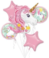 Urodziny dziecka - AMSCAN Bukiet balonów foliowych Jednorożec - 1 kpl. 3727401 - miniaturka - grafika 1