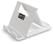 Uchwyty samochodowe do telefonów - System-S System-S Uniwersalny uchwyt, 6-stopniowe nachylenie regulowane do tabletu, smartfona (do 1,4 cm), biały 50833267 - miniaturka - grafika 1