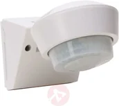 Czujniki ruchu i zmierzchu - Heitronic Czujnik ruchu 500077 240° IP55 biały - miniaturka - grafika 1