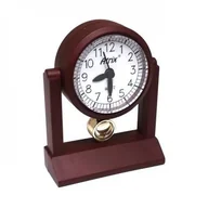 Zegary - Atrix Mini zegar z wahadełkiem #AK41 brązkowy AK41BRN - miniaturka - grafika 1