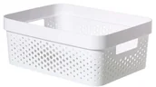 Pudła i pojemniki do przechowywania - CURVER Pojemnik ażurowy INFINITY 11L biały CURVER Recycled 245677 - miniaturka - grafika 1