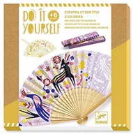 Piórniki - Djeco DJ07945 DIY Abanico con estuche apara colorear piórnik DJ07945 - miniaturka - grafika 1