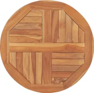 Stoły - vidaXL Blat stołu lite drewno tekowe okrągły 60 cm 48984 - miniaturka - grafika 1