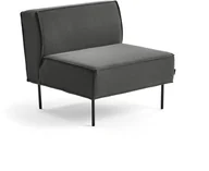 Fotele i krzesła biurowe - AJ Produkty Fotel COPENHAGEN PLUS, tkanina, antracytowo szary - miniaturka - grafika 1