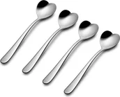 Łyżeczki - Alessi A di Łyżeczka do herbaty Big Love 4 szt. srebrna AMMI08/7 - miniaturka - grafika 1