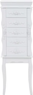 vidaXL vidaXL Stojąca szafka na biżuterię, biała - Szafki do salonu - miniaturka - grafika 3