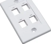 Wtyczki i adaptery - Intellinet 4-portowy panel na moduły Keystone do puszki PN 517874 biały-163316 - miniaturka - grafika 1
